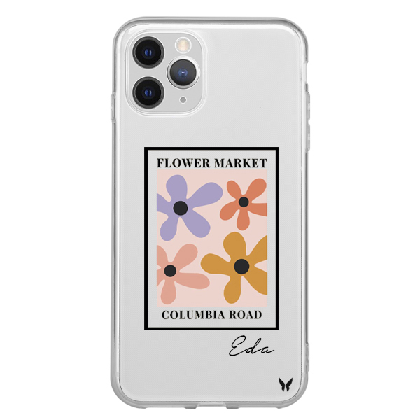 Flower Market Columbia Şeffaf Telefon Kılıfı